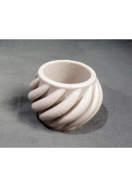 Spiral Saksı 9cm Silikon Kalıp K-658