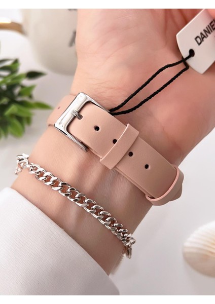 Deri Kordon Takvinli Kadran 3 Atm Suya Dayanıklı Kadın Kol Saati+Bileklik BDK.13597-7 modelleri