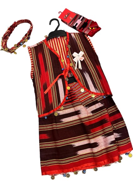 4-7 Yaş Yöresel Kıyafet Bandana Corap