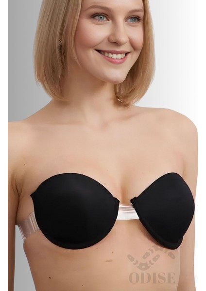 Sırtı Şeffaf Ayarlanabilir Dekolte Abiye Kıyafet Mezuniyet, Düğün Sütyeni (Destekli-Dolgulu) fiyatları