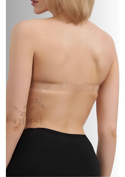 Sırtı Şeffaf Ayarlanabilir Dekolte Abiye Kıyafet Mezuniyet, Düğün Sütyeni (Destekli-Dolgulu) indirimleri