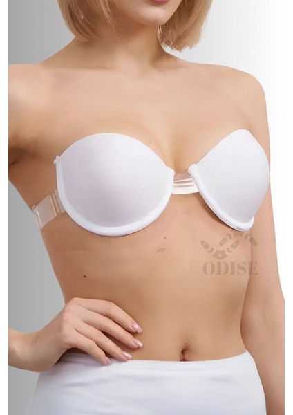 Sırtı Şeffaf Ayarlanabilir Dekolte Abiye Kıyafet Mezuniyet, Düğün Sütyeni (Destekli-Dolgulu) fiyatları
