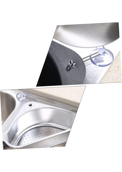 Inox Lavabo Köşe Süzgeci Organizer 304 Paslanmaz Çelik modelleri