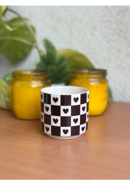 Siyah Kalpli Kupa Bardak , Hediye, Sevgili Kupası, Doğum Günü fırsatları