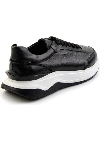 Siyah Leather Erkek Sneaker E01087115603