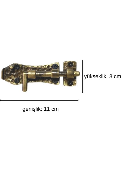 Pirinç Döküm Antik Sarı Rengi 11 cm Mobilya/Kapı/Pencere/Emniyet Sürgüsü fırsatları
