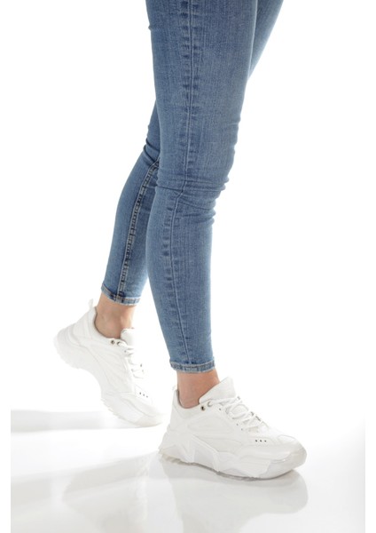 Alba Beyaz Sneaker Günlük Kadın Spor Ayakkabı modelleri