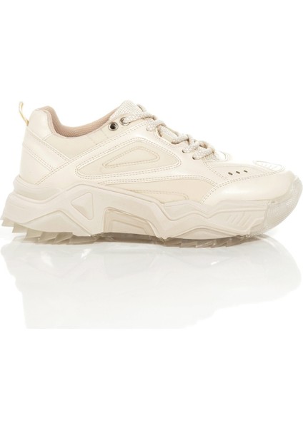 Alba Krem Rengi Sneaker Günlük Kadın Spor Ayakkabı indirimleri