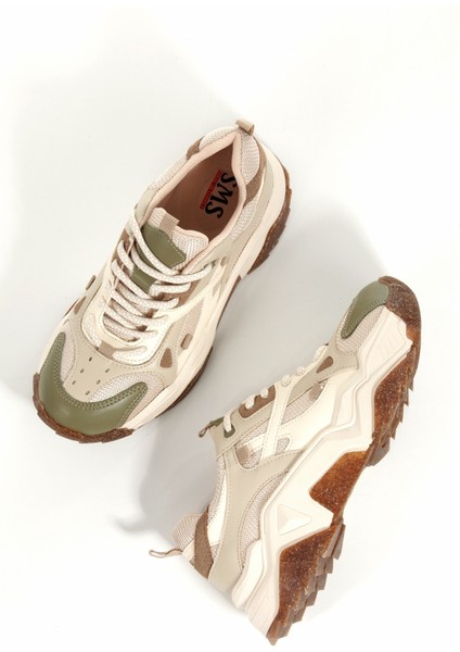 Muca Krem Yeşil Sneaker Günlük Spor Ayakkabı fiyatları