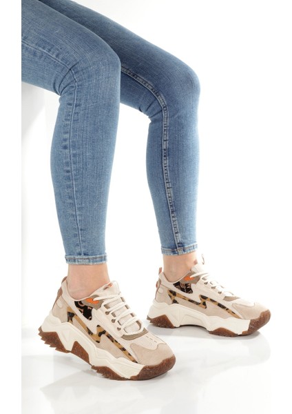 Leo Ten Leopar Sneaker Günlük Kadın Spor Ayakkabı modelleri