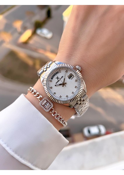 Rlx Kasa Takvimli Kadran Çelik Kordon 2 Yıl Garantili Kadın Kol Saati BDK.1.13926.1 fiyatları