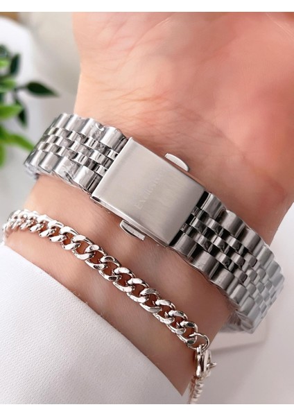 Rlx Kasa Takvimli Kadran Çelik Kordon 2 Yıl Garantili Kadın Kol Saati BDK.1.13926.1 modelleri