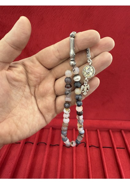 Akik Taşı 33'lü Tesbih Ahşap Kutu Sevgiliye Babaya Hediye fiyatları