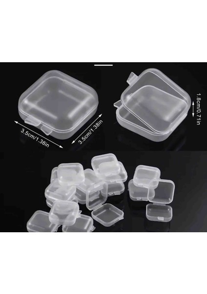 Plastik Takı Yüzük Kolye Mücevher Saklama Kabı