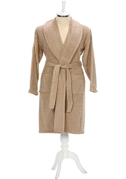 Tek Bornoz Şalyaka-Colourist Bej ( x xl Beden)