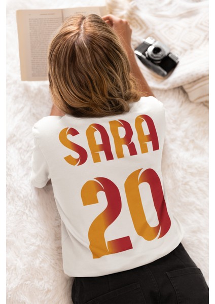 Gabriel Sara Futbol Sırt Forma Baskılı Unisex Tişört Regular Fit T-Shirt