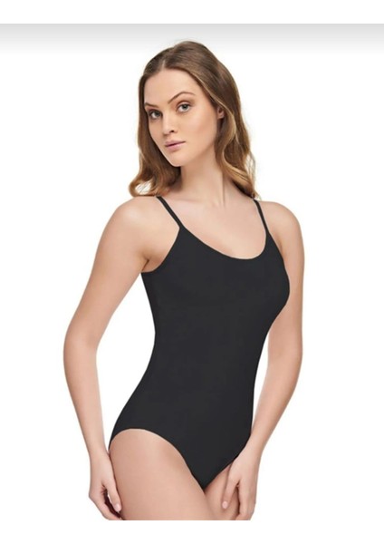 2004 Kadın Modal İp Askılı Çıtçıtlı Body 6 Adet