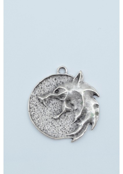 Witcher 3 Madalyon Gümüş Kaplama Kolye Ucu