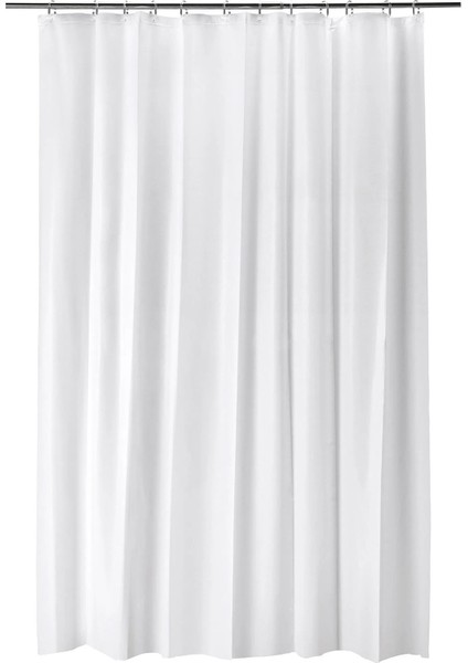 Duş Perdesi 180X200 cm Ikea Su Geçirmez Banyo Perdesi Beyaz Perde