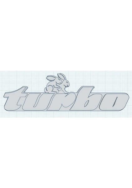 Mk1 Turbo Rabbit Gt Vintage Vw Amblemleri (12CM) - 3D Baskı Retro Otomobil Logoları