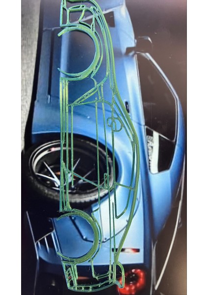 Nissan Gtr Silüetli Dekor - 3D Baskı Duvar Süsü (19 cm ) fiyatları