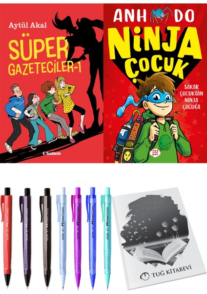 Süper Gazeteciler 1 ve Ninja Çocuk 1 Sakar Çocuktan Ninja Çocuğa + Hediyeli