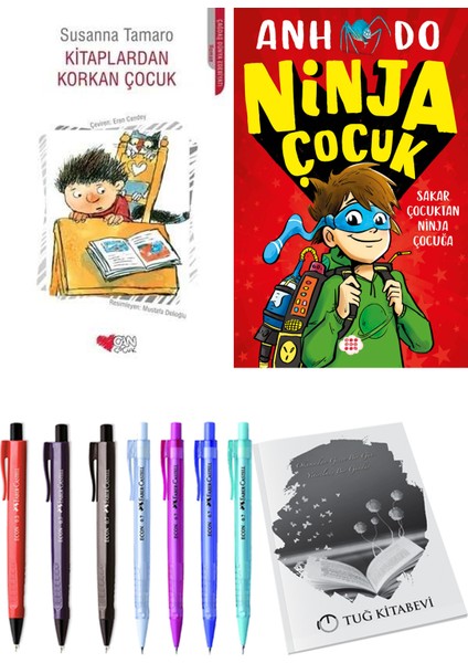 Kitaplardan Korkan Çocuk ve Ninja Çocuk 1 Sakar Çocuktan Ninja Çocuğa + Hediyeli