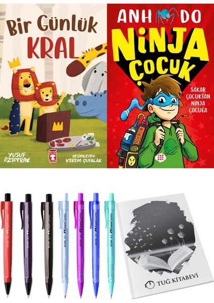 Bir Günlük Kral ve Ninja Çocuk 1 Sakar Çocuktan Ninja Çocuğa + Hediyeli