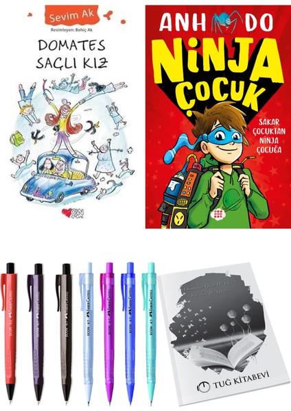 Domates Saçlı Kız ve Ninja Çocuk 1 Sakar Çocuktan Ninja Çocuğa + Hediyeli