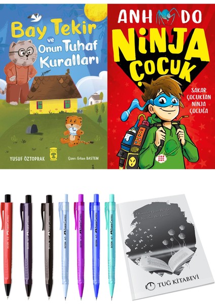 Bay Tekir ve Onun Tuhaf Kuralları ve Ninja Çocuk 1 Sakar Çocuktan Ninja Çocuğa + Hediyeli