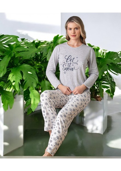 Suprem Kadın Uzun Kollu Pijama Takımı