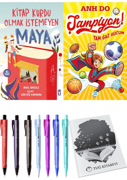 Kitap Kurdu Olmak Istemeyen Maya ve Şampiyon 1 Tam Gaz Hücum + Hediyeli