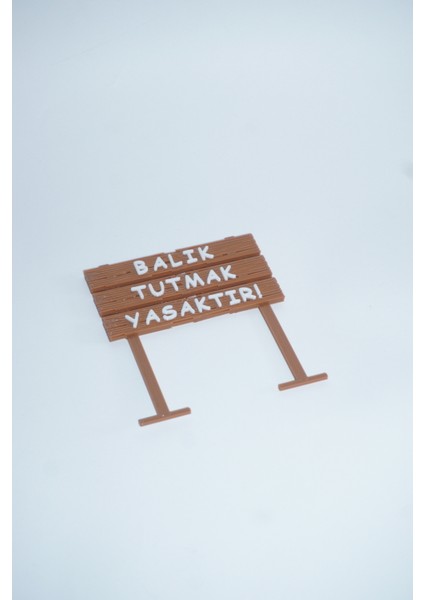 Balık Tutmak Yasaktır Akvaryum Dekoru
