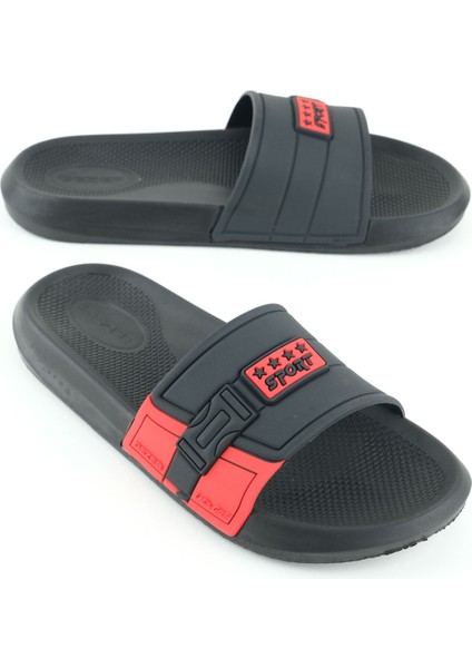 Sport Erkek Yazlık Pu Islak Zemine Uygun Günlük Ev Banyo Bahçe Havuz Terlik