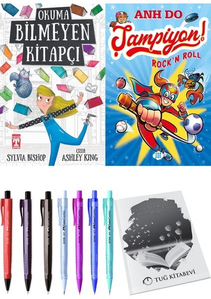 Okuma Bilmeyen Kitapçı ve Şampiyon 2 Rock’n Roll + Hediyeli
