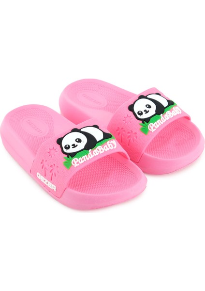 Panda Yazlık Kız Çocuk Pu Islak Zemine Uygun Rahat Taban Ev Bahçe Banyo Havuz Terlik modelleri