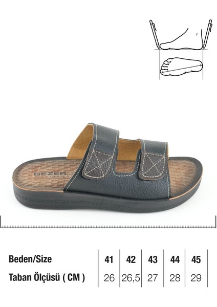 Yazlık Erkek Suni Deri İki Kemer Ayarlanabilir Rahat Taban Günlük Terlik fiyatları