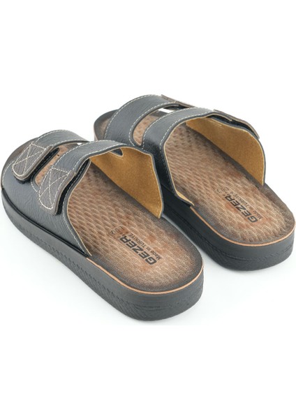 Yazlık Erkek Suni Deri İki Kemer Ayarlanabilir Rahat Taban Günlük Terlik fırsatları