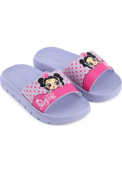 Little Princess Yazlık Kız Çocuk Pu Islak Zemine Uygun Rahat Taban Ev Bahçe Banyo Havuz Terlik modelleri