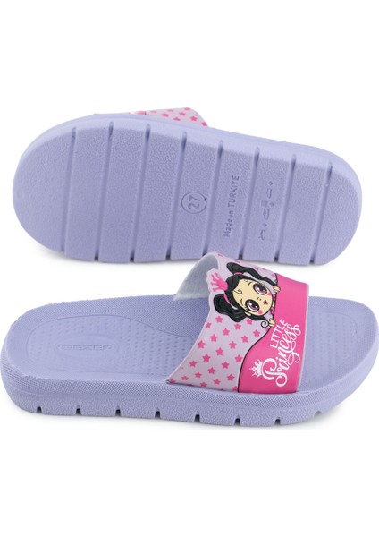 Little Princess Yazlık Kız Çocuk Pu Islak Zemine Uygun Rahat Taban Ev Bahçe Banyo Havuz Terlik indirimleri