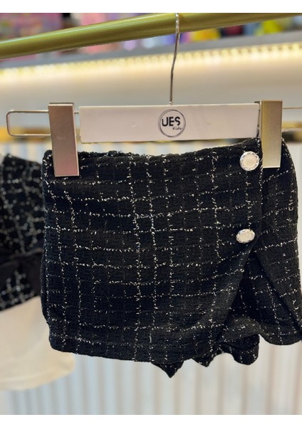 Siyah Şanel Kumaş Fiyonklu Ceket Bluz ve Etek Takım modelleri