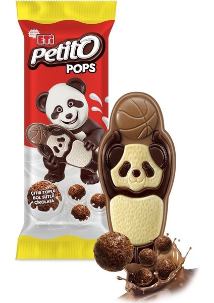 Petito Pops Mısır Gevrekli Çikolata 16 G x 3 Adet