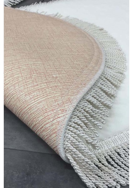 Shareton Köşeli Krem 2'li Banyo Paspası Seti Burgu Saçaklı Püsküllü Klozet Takımı modelleri