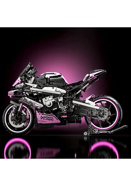 Buıldıng Bloks 1:5 Cyber Yarış Motorsikleti 6+ Yaş 1985 Parça LEGO Yapı Blok Hediyelik Oyuncak