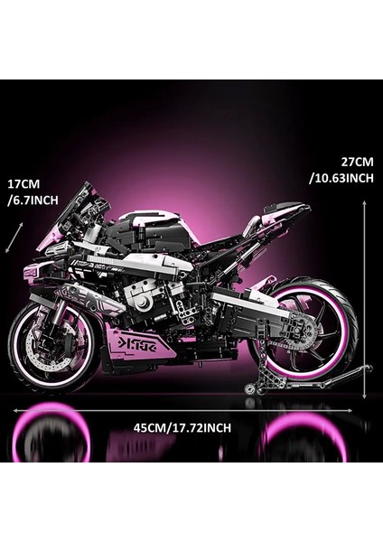 Buıldıng Bloks 1:5 Cyber Yarış Motorsikleti 6+ Yaş 1985 Parça LEGO Yapı Blok Hediyelik Oyuncak modelleri