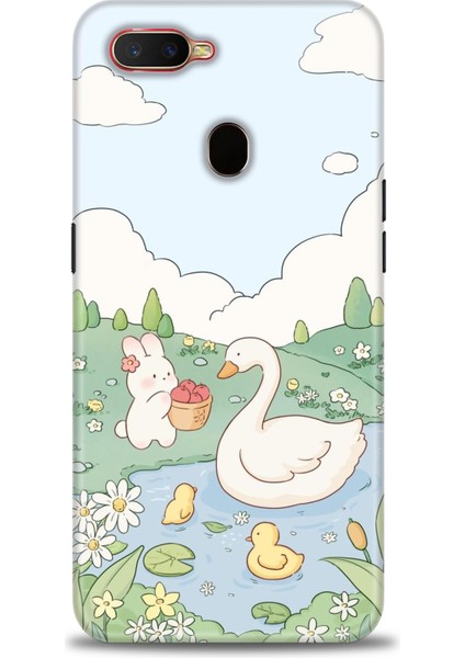 Oppo A12 Ile Uyumlu Hd Baskılı Silikon (Ortasertlikte) Kılıf - 839