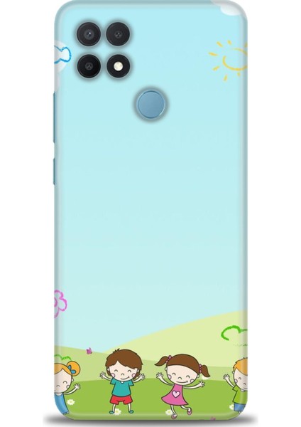 Oppo A15 / A15S Ile Uyumlu Hd Baskılı Silikon (Ortasertlikte) Kılıf - 594
