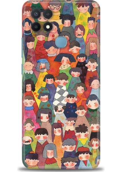 Oppo A15 / A15S Ile Uyumlu Hd Baskılı Silikon (Ortasertlikte) Kılıf - 709