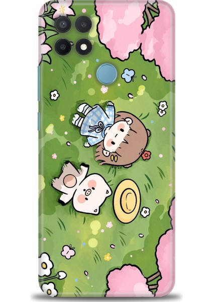 Oppo A15 / A15S Ile Uyumlu Hd Baskılı Silikon (Ortasertlikte) Kılıf - 152