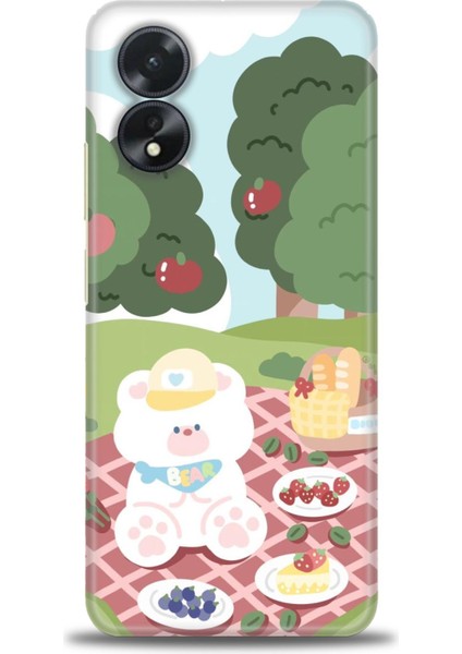 Oppo A38 Ile Uyumlu Hd Baskılı Silikon (Ortasertlikte) Kılıf - 825